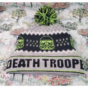 Star Wars Death Trooper Beanie Hat Unisex Rouge One Size Green Gray Black New